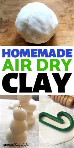 homemade air dry clay for kids to make