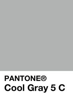 pantone's cool gray 5u color is shown in this manual for the pantone