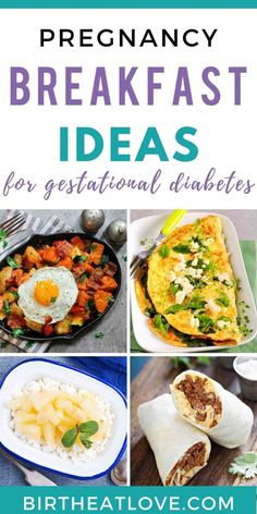 the best breakfast ideas for national diabets are on display in this postcard