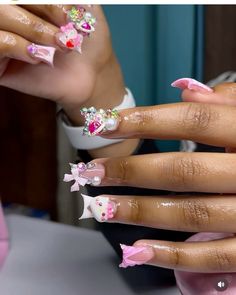 insta: @lacaniaaa #nails #nailart #duckies #ducknails Pink Ombre Nails, Book Me, Long Square Acrylic Nails, Acrylic Nails Coffin Short, Summer Acrylic Nails