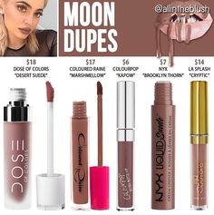 Kylie Jenner lip kit dupe Moon Makeup Dups, Nyx Lip, Kylie Lips, Peter Thomas Roth, Facepaint