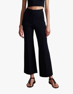 Discover unparalleled comfort and style with the Rene Pull On Pants. Enhance your wardrobe with these versatile and effortlessly chic pants. Perfect for your day-to-day! Versatile Straight Leg Evening Bottoms, Chic Elastane Pantsuit With High-waisted Pants, Versatile Straight Leg Evening Pants, Versatile Straight Leg Pants For Evening, Chic Black Tailored Wide Leg Pants, Modern Ankle-length Work Pants, Tailored Ankle-length Versatile Wide Leg Pants, Chic Elastane Pantsuit With Straight Pants, Versatile Straight Pants For Evening