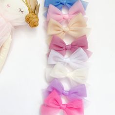 Tulle pigtail Bows-Tulle hair bows-Pigtail Bows-tulle headbands-Spring Bows-Solid Hairbow-Soft hairbow-little girls bows Handmade tulle set pigtail bows for girls The price is for one pair, just leave a note if you want a mixed set 🎀 SIZE: 3 and 4 Inches  🎀Material: Tulle, Hair Clip with anti-Slip, Nylon Headband  🎀Carefully packed and shipped in a small box that protects your bows from damage. -Handmade in Ontario Canada. -These hair clips are versatile and easy to match. -Perfect gift idea Spring Bows, Tulle Hair Bows, Tulle Headband, Pigtail Bows, Bows For Girls, Pink Tulle, Bow Set, Mail Letters, Tulle Fabric