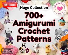 ALL ACCESS PASS TO 700+ EXCLUSIVE AMIGURUMI CROCHET PATTERNS Features: - Over 700 exclusive amigurumi patterns - Detailed step-by-step instructions - High-quality, clear photos for each pattern - Suitable for all skill levels - Access to a diverse range of designs including animals, characters, and more Benefits: - Expand your amigurumi collection with unique designs - Improve your crochet skills with varied and challenging patterns - Save time searching for new patterns; everything you ne... Puppy Crochet Pattern, Pattern Collection, Crochet Patterns Amigurumi, Amigurumi Crochet, Amigurumi Pattern, Step By Step Instructions, Crochet Amigurumi, Free Crochet Pattern, Free Crochet