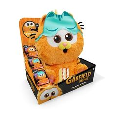 the garfield movie stuffed animal is in its box