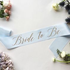 Sash Bachelorette, Bride Sash, Bridal Shower Sash, Bachelorette Party Accessories, Bachelorette Sash, Blue Bride, Bridesmaid Duties, Bride To Be Sash, Satin Sash