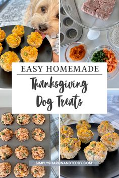 easy homemade thanksgiving dog treats with text overlay