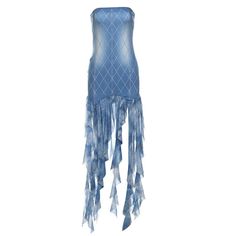 Please refer to our sizing chart for a guideline when choosing a size. 5 business days order processing time. 90% polyester 10% spandex Fitted Blue Mini Dress With Fringe, Blue Fringe Dress For Night Out, Blue Fringe Dresses For Night Out, Blue Fringed Dress For Summer, Blue Fringe Dress For Summer, Tube Mini Dress, Backless Evening Dress, Mini Tube Dress, Tassel Dress