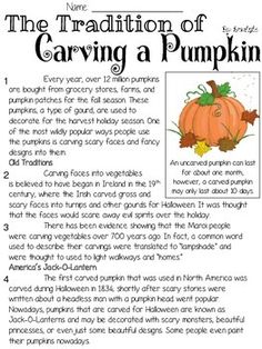 an article about carving a pumpkin