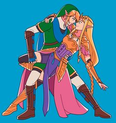 the legend of zeon and princess zeo hugging each other with their arms around one another