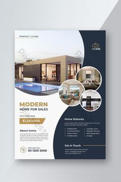 a modern real estate flyer template