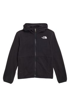 A zip-front hoodie made with recycled, pill-resistant fleece offers lightweight warmth in an easily-layerable fit perfect for your little adventurer. 100% recycled polyester Machine wash, tumble dry Imported The North Face Fleece Hoodie For Outdoor, The North Face Black Hooded Fleece Jacket, Black Hooded Fleece Jacket By The North Face, Sporty Hooded Fleece Jacket By The North Face, North Face Kids, North Face Hoodie, North Face Jacket, Christmas List, Fleece Jacket