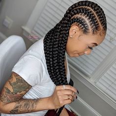 Feeding Braids, Neat Work, Braids Cornrows, Braids Ideas, Ghana Braids, French Braids, Makeup Hairstyles