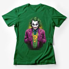 Comic Villain T-Shirt, Graphic Tee, Men's Women's Unisex, Casual Fashion, Villain Fan Art, Trendy Character Tee, Pop Culture Shirt, Unique Illustration, Bold Colors, Gift Idea Female T-Shirt Custom graphic T-Shirt.Customize your color Green Pop Culture Graphic Print Tops, Green Graphic Tee With Character Print, Pop Culture Shirt With Funny Print And Crew Neck, Pop Culture Funny Print Crew Neck Shirt, Pop Culture Crew Neck Top With Funny Print, Pop Culture Crew Neck Shirt With Screen Print, Funny Crew Neck Shirt With Sublimation Print, Pre-shrunk Green Pop Culture T-shirt, Funny Sublimation Print Crew Neck Top