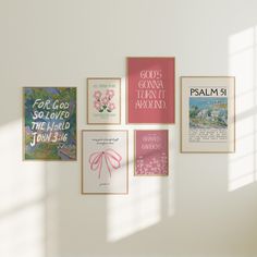 Looking for more prints? BUNDLE + SAVE -  You'll LOVE our MegaBundle with 3x more prints! https://www.etsy.com/listing/1682901140/christian-wall-art-mega-bundle-in-blue?click_key=ad7fbeb0579459bf31720966684bac578b078454%3A1682901140&click_sum=b048ff16&ref=shop_home_feat_4&pro=1 Enhance your space with the timeless beauty of our Vintage Christian Wall Art Bundle. This printable wall art features some of our best sellers in the colors pink, green, and blue, available as a digital download, combine Christian Brands, Christian Room, Trendy Apartment Decor, Trendy Apartment, Dorm Room Inspiration, Verse Wall Art, Printable Greeting Cards, Bible Verse Wall, Bible Verse Wall Art