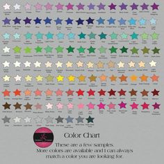 the color chart for different stars