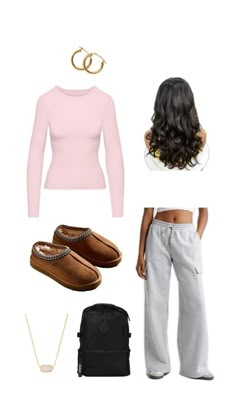 Cold Lazy Day Outfit, Preppy Cheetah, Sweatpants Fit, Mommy Outfits, School Fit