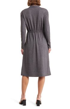 A drawstring waist lets you decide how tightly this long-sleeve dress fits so you can feel your most confident all day long. Pull-on style Crewneck Long sleeves Drawstring waist 47% rayon, 47% polyester, 6% spandex Hand wash, line dry Made in the USA Long Sleeve Drawstring Dresses For Fall, Long Sleeve Dresses With Drawstring For Fall, Casual Long Sleeve Dress With Gathered Waist, Drawstring Waist Dress, Waist Dress, Online Purchase, Drawstring Waist, Sleeve Dress, Nordstrom Rack