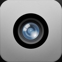 an app icon with a camera lens in the center