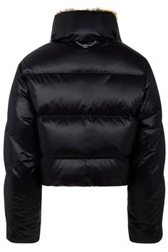 Rabanne faux fur puffer jacket in black. 100% POLYAMIDE MATIERE; SECONDAIRE: 76% COTON 65% MODACRYLIQUE 35% ACETATE 24% POLYURETHANE Dry Clean Made in France Beach Stores, Marissa Collections, Pre Fall Collection, Paco Rabanne, Faux Fur Jacket, Clothing Size Chart, Clothing Store, Faux Fur, Puffer