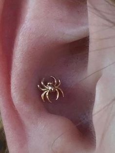 14k solid gold Spider Stud Piercing Condition: New brand with tags, unused, and unworn item, in the original packaging (such as the original box or bag) and/or with the original tags attached. The ring is of high quality 100% 14k Yellow Solid Gold Metal: 14k Gold Color: Yellow White Rose Style: Stud Jewelry Size: 6 mm Pin: 25g Threadless (Universal Pin) 14g Internally Threaded 16g Internally Threaded PINS ARE White GOLD Backs are NOT Included Shipping: Free shipping for the US only! Comes with a Collectible Gold Jewelry For Halloween, Unique Gold Jewelry For Halloween, Unique Gold Halloween Jewelry, Gold Jewelry For Halloween, Spider Piercing, Venom Piercing, High Nostril Piercing, Stud Piercing, Facial Piercings