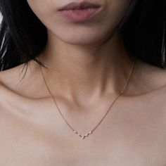 This modern meets edgy 14k gold V necklace features round brilliant diamonds stationed on a delicate cable chain. Able to special order in rose or white gold- please allow 5 weeks for production and delivery. • 14k gold• 0.30tcw round brilliant diamonds (G-H color, SI clarity)• Chain length: 16-17" All G.St collections are designed and crafted by us in NYC using recycled gold, conflict-free diamonds and responsibly sourced gemstones. Minimalist Rose Gold Diamond Necklace With Adjustable Chain, Dainty Rose Gold Diamond Necklace With Rose Cut, Dainty Rose Gold Diamond Necklace With Adjustable Chain, Dainty Rose Gold Diamond Necklace With Accents, Minimalist Rose Gold Diamond Necklace With Accents, Minimalist Rose Gold Necklace With Rose Cut Diamonds, Rose Gold Diamond Necklace With Cable Chain, Minimalist Rose Cut Diamond Necklace, V Necklace