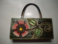 Enid Collins Papier Mache Early 60's Box Purse Retro Purse, Best Purses, Vintage Wardrobe, Don't Leave