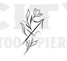 a black and white photo of a flower with the words toooo piper on it