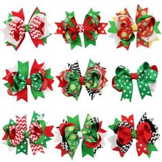 Christmas Bow Hairpin Christmas Bow Hair Accessories Colorful Christmas Boutique Hairpin Snowflake Christmas Tree Bow Hairpin Girl Hairpin (Classic) Features: Abundant Quantity and Colors13 Christmas bow hair clips in different colors and styles, bright and colorful designs will improve your moods when you use them, you can also combine them into various hairstyles, the quantity is enough for you to use and replace Christmas ElementsDesignsThese boutique clips have a variety of Christmas pattern Holiday Hair Clips, Baby Barrettes, Disney Hair Bows, Holiday Hair Bows, Hairpin Accessories, Christmas Hair Accessories, Disney Hair, Holiday Hair, Christmas Hair Bows