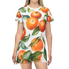 This All-Over-Print T-Shirt Dress is tagless, custom cut and sewn to match every style. The fun prints will make this t-shirt dress a great piece to sell online. .: 100% Polyester .: White thread color .: Light fabric (6.0 oz/yd² (170 g/m .: Tagless .: Runs true to size .: Assembled in the USA from globally sourced parts College Clothes, Womens T Shirt Dress, Fun Dress, Sell Online, Womens T Shirt, Night Shirt, Cute Dress, College Outfits, Fun Prints