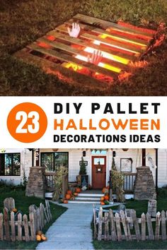 diy pallet halloween decorations that are easy to make and great for the yard