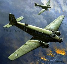 Junkers Ju-52 Aircraft Poster, Ww2 Art, Wwii German Uniforms, Luftwaffe Planes, German Military, Military Technology