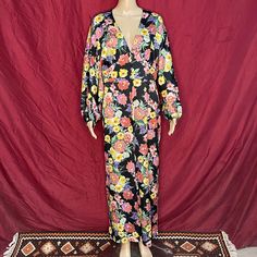 Pattern By Lush Long Sleeve Floral One Piece Wide Leg Jumpsuit Large Beautiful Balloon Sleeve Plunge Neck One Piece Decorative Buttons To Banded Waist Wide Leg Button And Zip Back Closure Nwt Excellent Condition 100% Polyester Flat Lay Measurements: Chest 23” Waist 15.5” Hip 21.5” Length 59” Inseam 24.5” Ankle Opening 14” Long Sleeve Printed Jumpsuits And Rompers For Beach, Long Sleeve Printed Jumpsuits For The Beach, Long Sleeve Printed Jumpsuits For Beach, Printed Long Sleeve Jumpsuit And Romper For Vacation, Printed Long Sleeve Jumpsuits And Rompers For Vacation, Floral Print Long Sleeve Jumpsuits And Rompers For Party, Jumpsuits Pattern, Floral One Piece, Jumpsuit Pattern