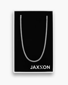 Inspired by the Cuban Link Chain, the silver Franco features two sets of links interlocked in a distinct V-shaped pattern for a strong, flexible, dimensional design. Complete your look with our men's 3mm Franco Bracelet. JAXXON 3mm Franco Silver Chain | 22" Franco Bracelet, Solid Gold Chains, Silver Coat, Sterling Silver Mens, Silver Shop, Cuban Link Chain, Cuban Link, Men's Rings, Pendant Bracelet