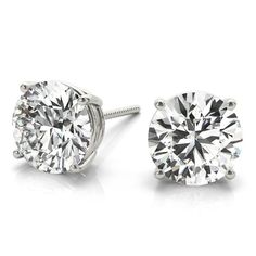 Diamond Stud Earrings are forever Jewel with sparking round diamonds. Diamonds set in prongs add extra brilliance to this incredible earrings. Diamonds stud in 14K gold create a fine jewelry piece to be cherished all life long. Secured push back or screw back add the security and ease of daily wear. Diamond total weights and dimensions are approximate. STONE(S) Diamond Weight: 0.25 carat tw. Color: I Clarity: I2 Guarantee: Yes with Free Warranty Type of Stone: Diamond Shape of Stone: Round Type Diamond Earrings Studs Round, Solitaire Earrings, Earrings Round, Diamond Stud Earrings, Christmas 2019, Fine Jewels, Diamond Stud, Stud Earrings Set, Diamond Shape