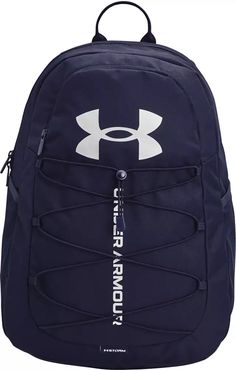 Under Armour Hustle Sport Backpack | Dick's Sporting Goods Under Armour Backpack, Sport Backpack, Water Resistant Backpack, Backpack Sport, Midnight Navy, Novelty Gifts, Laptop Backpack, Travel Backpack, Pharmacy Gifts