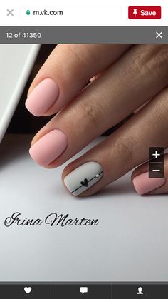 Squoval Nails, February Nails, Simple Gel Nails, Casual Nails, Cute Gel Nails, White Nail, Dipped Nails, Heart Nails, Chic Nails