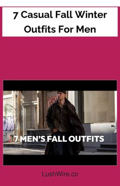 7 Casual Fall Winter Outfits For Men Casual Look For Men, Fall Outfits Men, Winter Outfits Men, Mens Fall, Layered Look, Fall Winter Outfits, Comfortable Outfits, Casual Fall, Light Weight Sweater