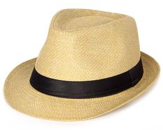 PRICES MAY VARY. Material - This straw sun hat is made of high quality paper straw. breathable, comfortable, lightweight and flexible. Straw Panama Hat - This trilby Hat is a classic hat, decorated with a black band, short upturned brim, looks dynamic, slightly more artistic and free-spirited for both men and women. Sun Protection Straw Hat - This summer fedora straw beach hat offers UPF 50+ sun protection, sun blocker function make the hat perfect to use as a beach hat for outdoor activities, s Straw Beach Hat, Summer Fedora, Straw Panama Hat, Straw Hat Beach, Straw Fedora Hat, Trilby Hat, Straw Sun Hat, Straw Fedora, Classic Hats