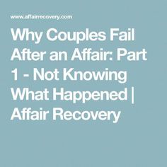 After an affair, in order to move forward, couples needs to come to an understanding of their history and knowing what happened. Be careful how much detail is shared with the betrayed regarding the infidelity to not create more problems with healing. After The Affair, Newlywed Quotes, Failing Marriage, Jewish Marriage, Marriage Advice Quotes