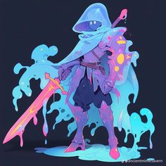 Glomp Hug Anime, Plasmoid Dnd Character Art, Psychic Character Design, High On Life Game, Plasmoid Dnd Art, Dnd Slime, Shapeshifter Character Design, Character Artist, Dungeons And Dragons Characters