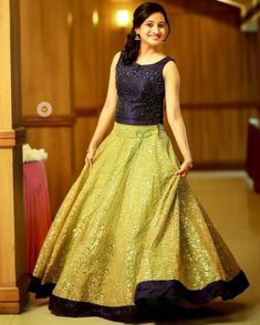 Wedding Reception Dress Kerala, Reception Dress Kerala, Black Dress Code Wedding, Wedding Kerala, Long Skirt And Top, Choli Dress, Gown Party Wear, Lehenga Gown