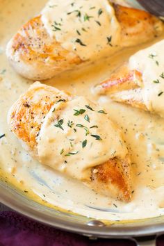 Skillet Chicken with Mustard Cream Sauce (low carb, keto) | Cooking Classy Chicken With Mustard, Mustard Cream Sauce, Simple Chicken, Chicken Entrees, Cooking Classy, Skillet Chicken, Cream Sauce