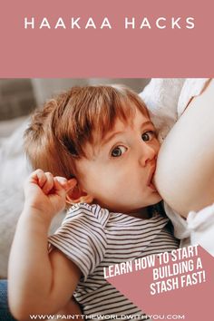 a young child is kissing her mother's cheek with the words learn how to start building a stash fast