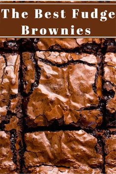 the best fudge brownies ever made are you ready to try them out?