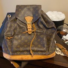 Louis Vuitton Vintage Backpack Definitely Has Some Wear. Purchased From Lxr And Co. Louis Vuitton Vintage, Bags Louis Vuitton, Vintage Backpacks, Vintage Louis Vuitton, Louis Vuitton Bags, Louis Vuitton Bag, Limited Time, Bag Lady, Louis Vuitton