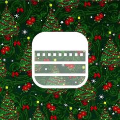 an image of a christmas tree with film strip in the middle and stars around it