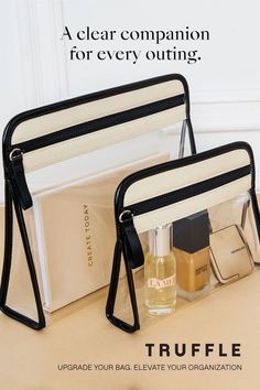 Multitasking Woman, Amazon Bathroom Decor, Transparent Bags, Unique Pouch, Amenity Kits, Travel Bag Essentials, Leather Makeup Bag, Quick Getaway, Diy Bag Designs