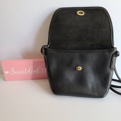 "Vintage Coach Quincy Bag Black leather with brass hardware Roomy interior with slip pocket covered by a flap and secured with a turnlock Made in the United States #B5D-9919 Measures: 9\"L, 7\"H, 3\"W Strap measures: 52\" Can be worn over shoulder or crossbody if possible Made in the United States Cleaned, conditioned and ready to wear! Questions? Just ask More vtg coach styles/colors also available Lr" Classic Double Flap Shoulder Bag With Cc Turnlock Closure, Classic Shoulder Bag With Cc Turnlock And Double Flap, Classic Double Flap Bag, Rectangular Flap Bag With Cc Turnlock Closure, Classic Double Flap Shoulder Bag For Daily Use, Business Shoulder Bag With Cc Turnlock Closure, Leather Shoulder Satchel With Cc Turnlock Closure, Leather Shoulder Bag Satchel With Cc Turnlock Closure, Leather Shoulder Bag Satchel With Cc Turnlock