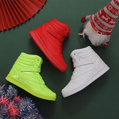 Patterned:Solid colorMaterial:Poly urethane synthetic leatherHeel Type:Wedge HeelClosure:Lace upToe Style:Round toeHeel Hight:Low HeelItem ID:BP112470 Hightop Sneakers, Round Toe Heels, Sneaker Wedge, Synthetic Leather, Low Heels, Wedge Heels, Leather Heels, Leather Women, High Tops